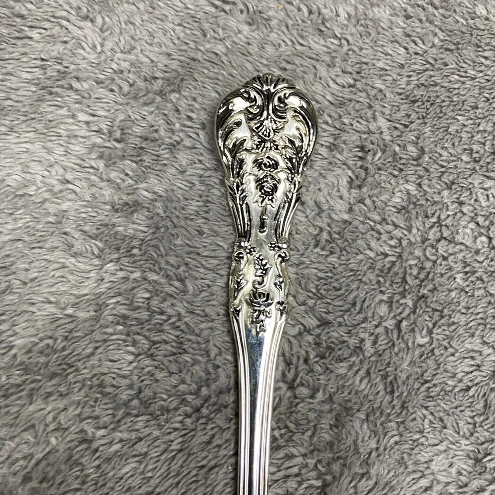 International Silver Company Silver pPlated Large Serving Pierced Slotted Spoon